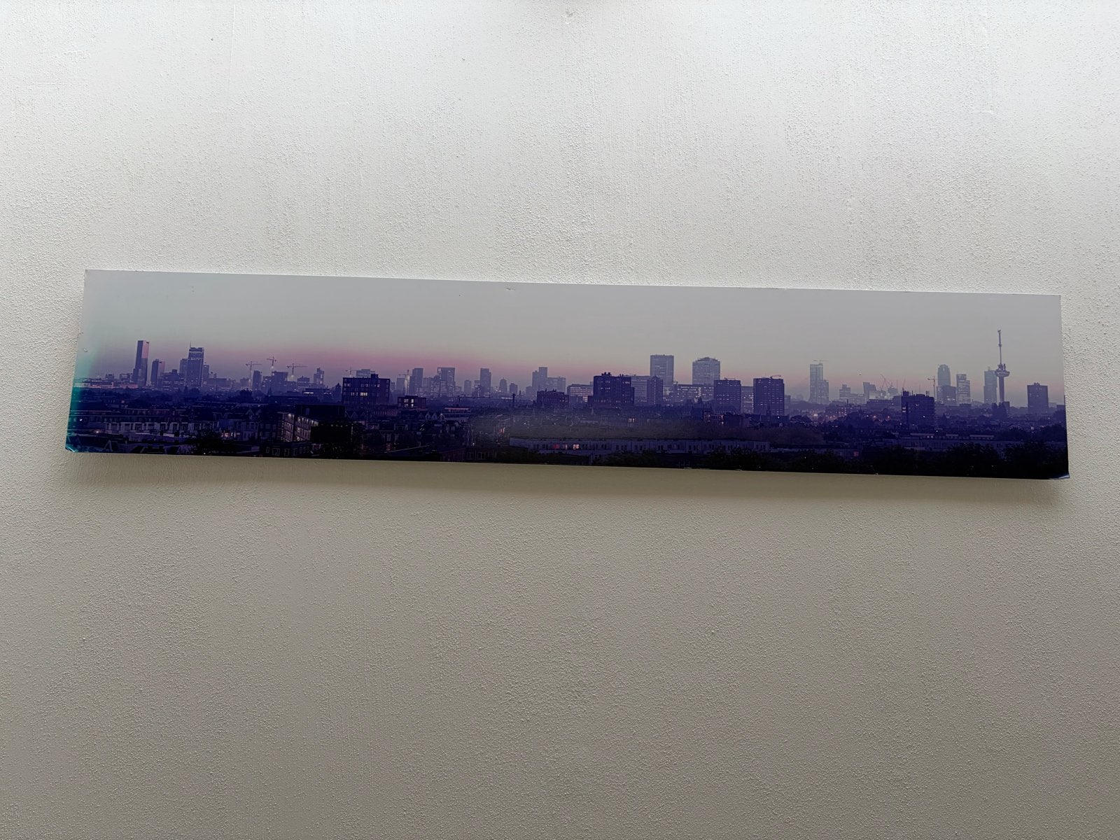 Skyline Rotterdam Panorama Foto op Canvas, Ophalen, Foto, Fotografie