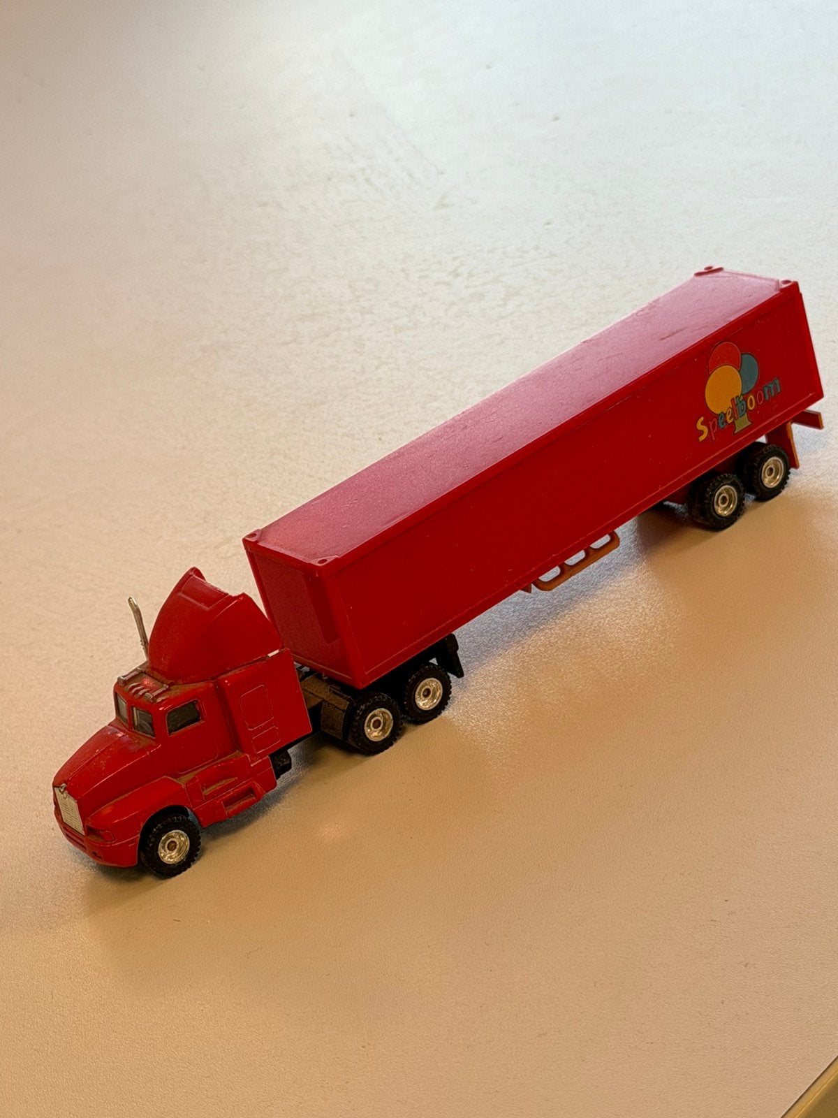 Vintage Speelboom Truck Vrachtwagen met Oplegger modelbouw, P, P, P, Ophalen of Verzenden