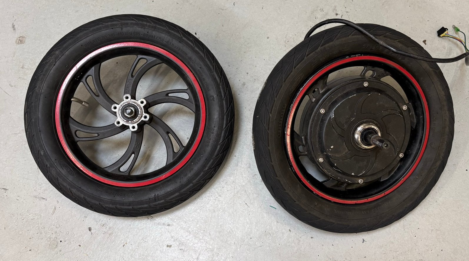 Hubmotor wiel brushless 350w 12 inch, Ophalen of Verzenden, Zo goed als nieuw