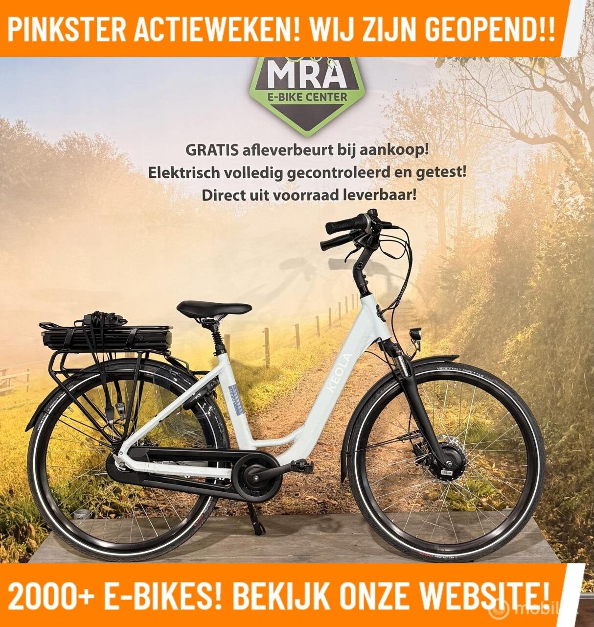 Keola Connect Elektrische fiets met goeie voorwiel motor!, Fietsen en Brommers, Elektrische fietsen, 51 tot 55 cm, Overige merken