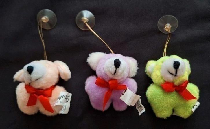 3 Vintage Kimmies Knuffeltjes/Pluche met Zuignap, Verzamelen, Ophalen of Verzenden, Zo goed als nieuw, Knuffel