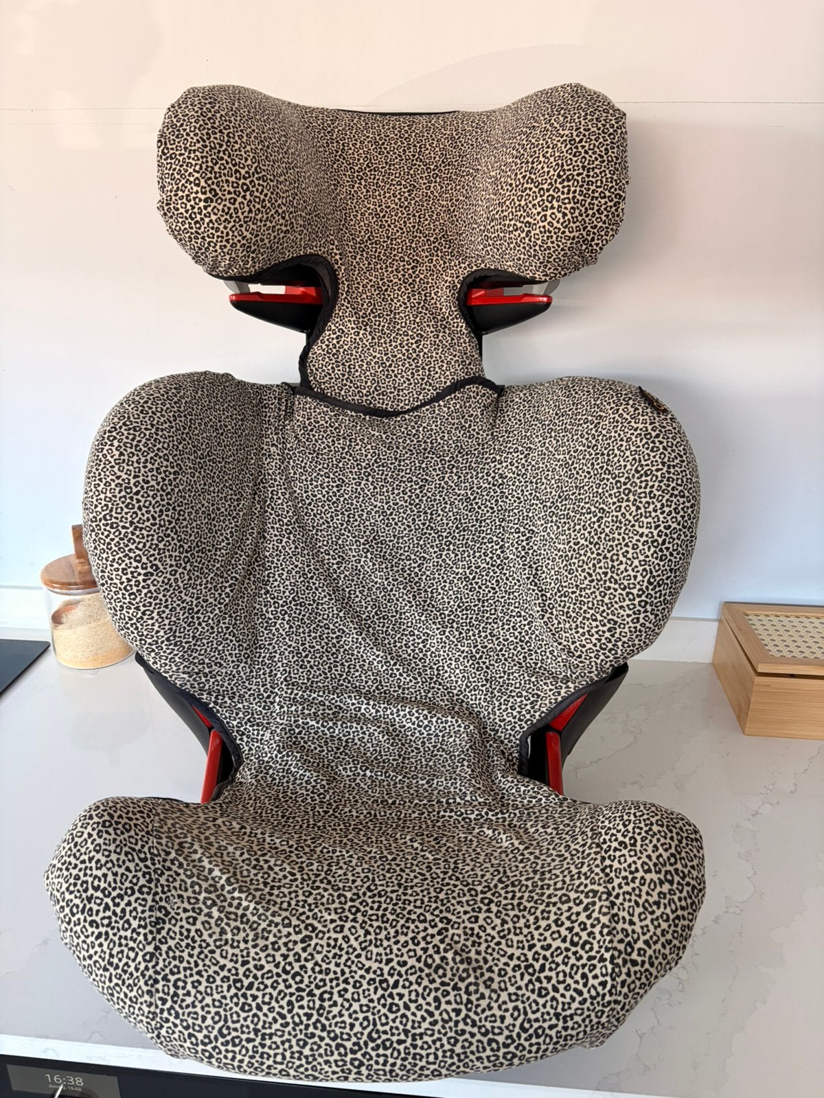 Maxicosi Rodifix + mooie hoes Ukje, Kinderen en Baby's, Autostoeltjes, Ophalen, 15 t/m 36 kg, Zo goed als nieuw, Isofix