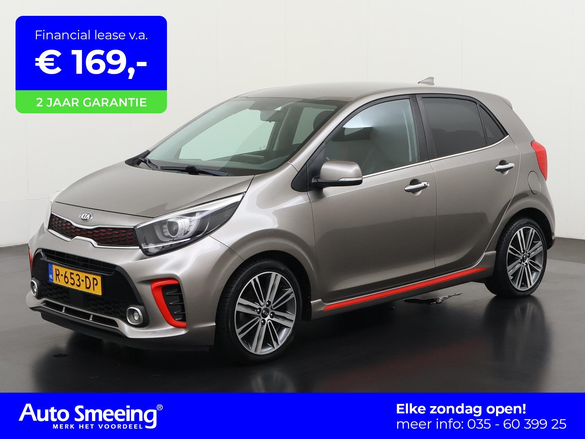 Kia Picanto 1.2 CVVT DynamicPlusLine | Camera | CarPlay | Zo, Auto diversen, Automaat, Kia, Info@kia-autolease.nl, Benzine
