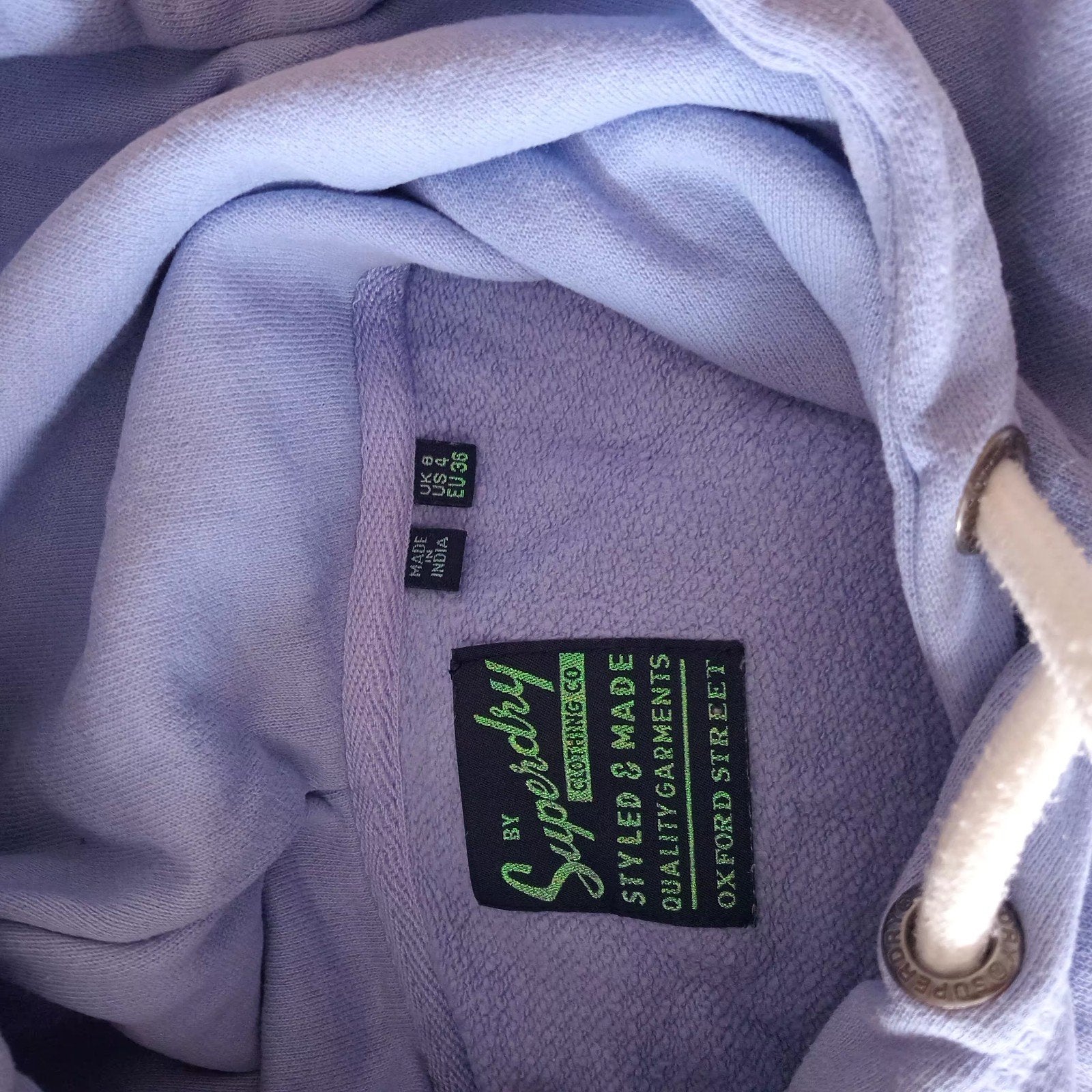 mooie superdry hoody lila  maat xs, Ophalen of Verzenden