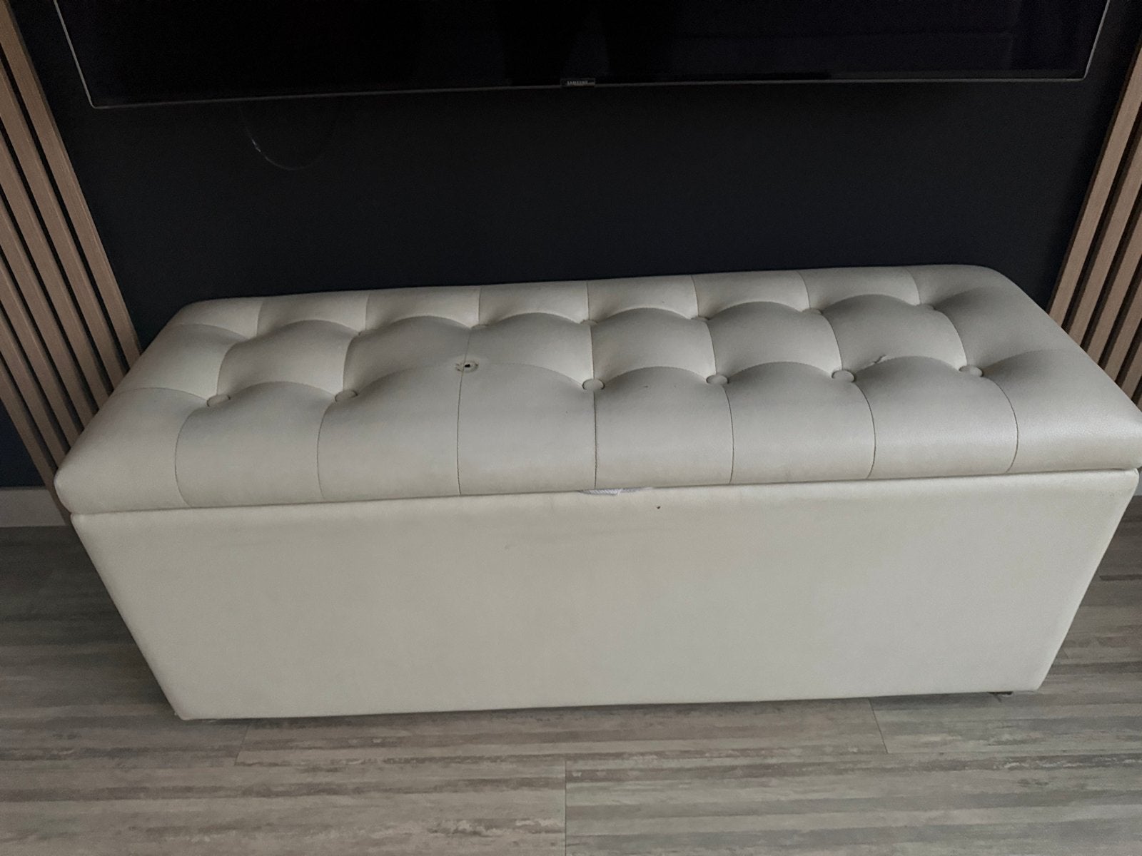 Swiss Sense Boxspring en voetenbankje incl.  opbergruimte, Ophalen, Gebruikt, Tweepersoons, 180 cm
