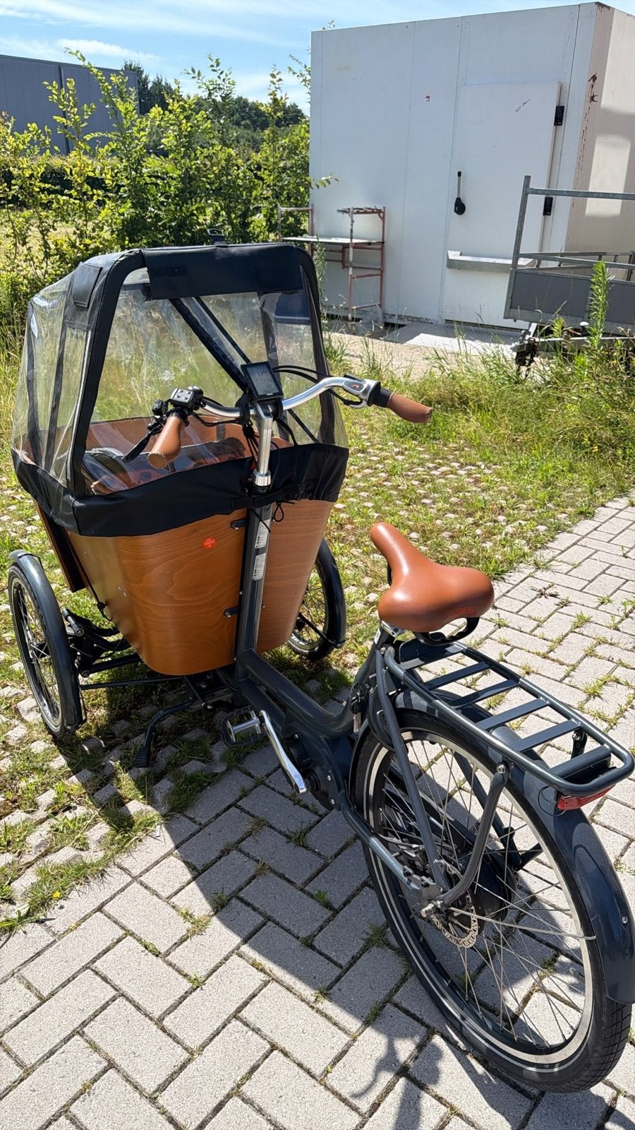 Babboe Carve MOUNTAIN Bakfiets met Huif - Zo goed als nieuw, Elektrisch, Ophalen of Verzenden, Zo goed als nieuw, 2 kinderen