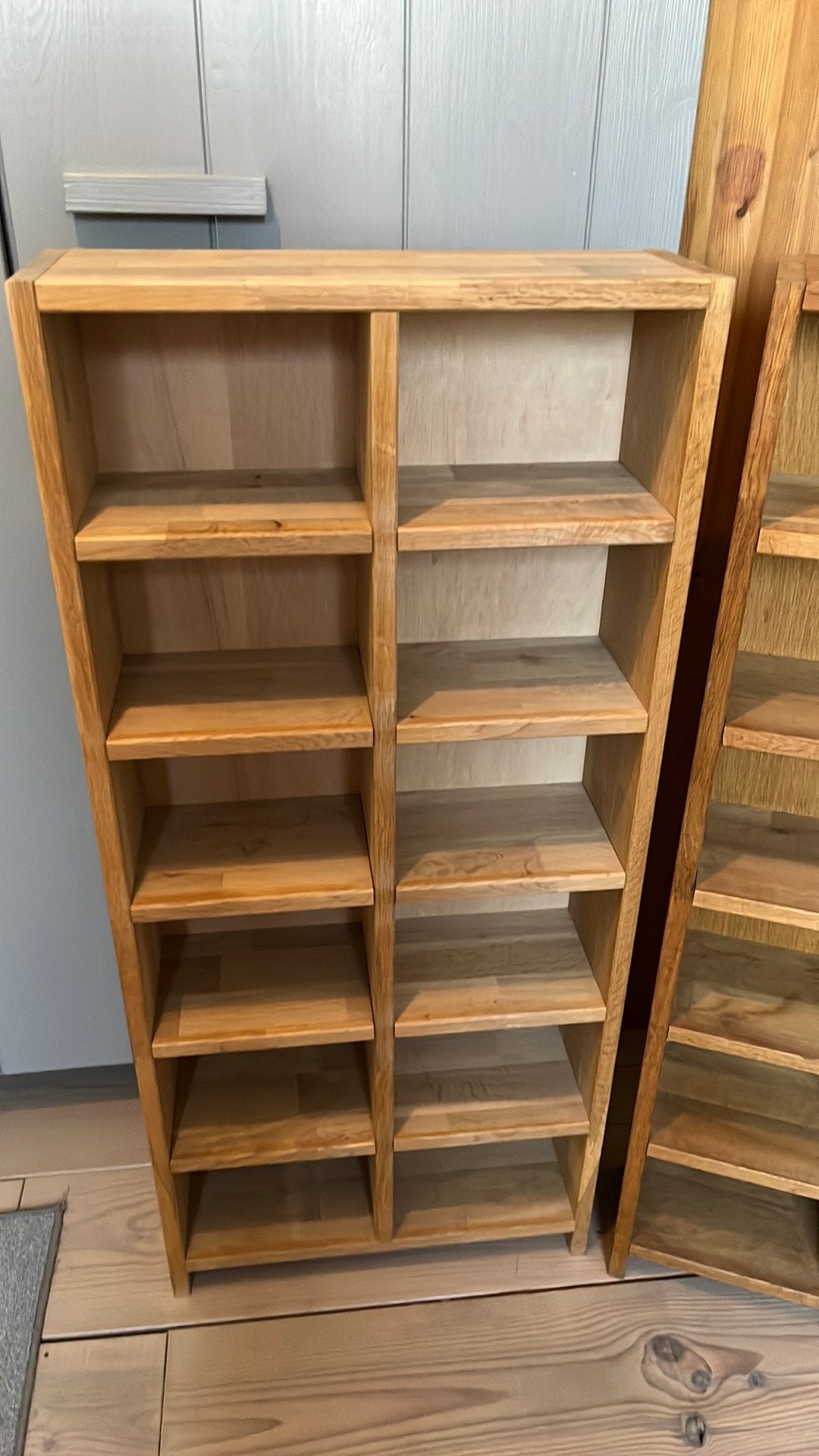 Lage vakkenkastjes teak, Ophalen, Gebruikt, Hout, Cd's
