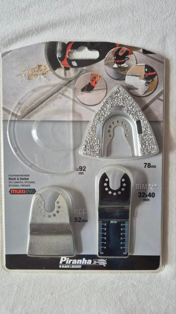 Black&Decker Multitool opzetstukken, Ophalen of Verzenden