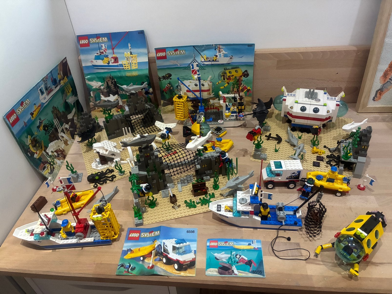 Lego duikers set 6559-6555-6556-6441-6558, Inclusief instructies, Lego, Ophalen of Verzenden, Complete set