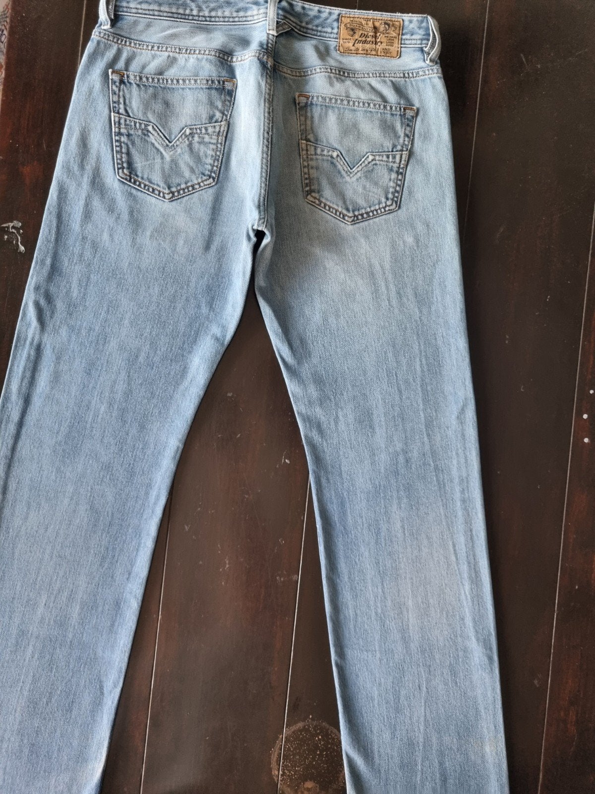 CLASSIC VINTAGE DIESEL LARKEE REGULAR STRAIGHT JEANS 33/34!!, Diesel, Blauw, Ophalen of Verzenden, Zo goed als nieuw