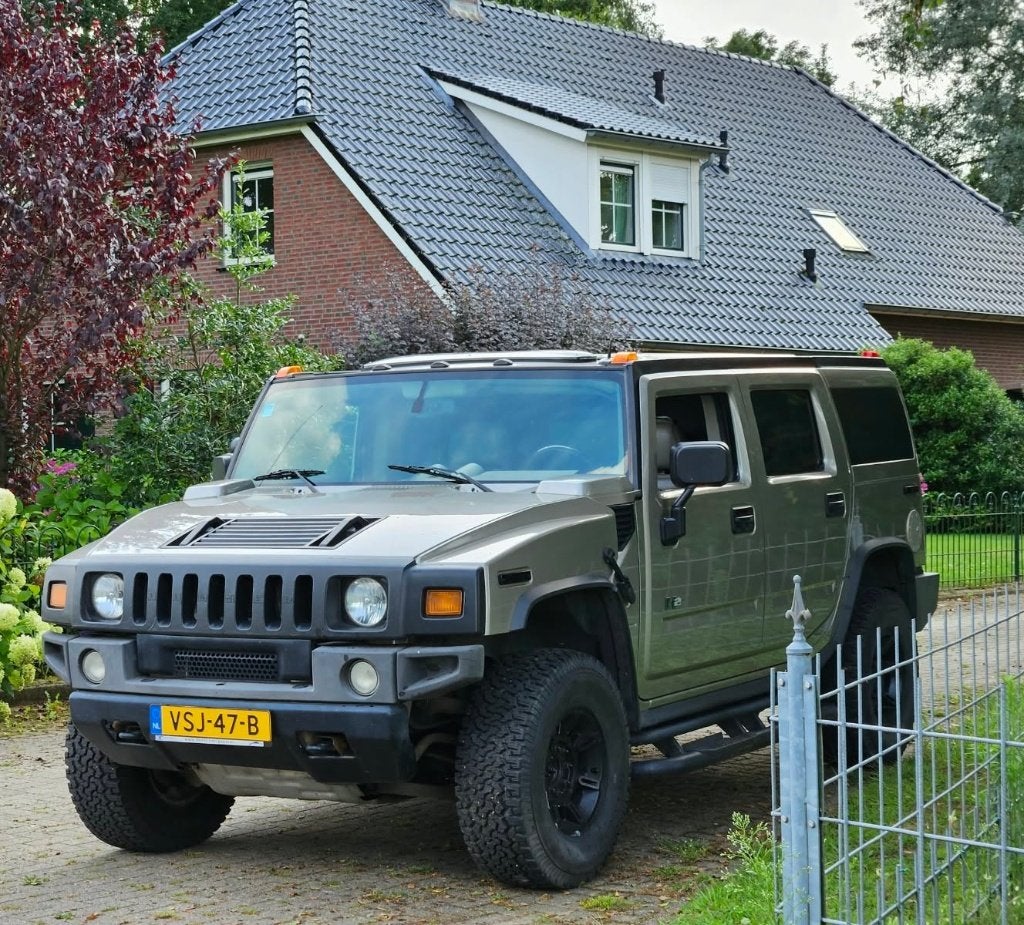 Humnmer H2 grijs kenteken belastingvrij LPG Nieuwe apk MARGE, Auto's, Automaat, 8 cilinders, Leder, Vierwielaandrijving