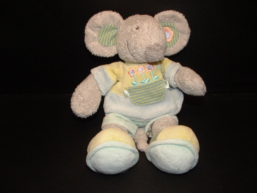 NICOTOY MUIS SPITSY MIDDELMAAT VELOURS GRIJS MET, Kinderen en Baby's, Ophalen of Verzenden, Nieuw, Overige typen
