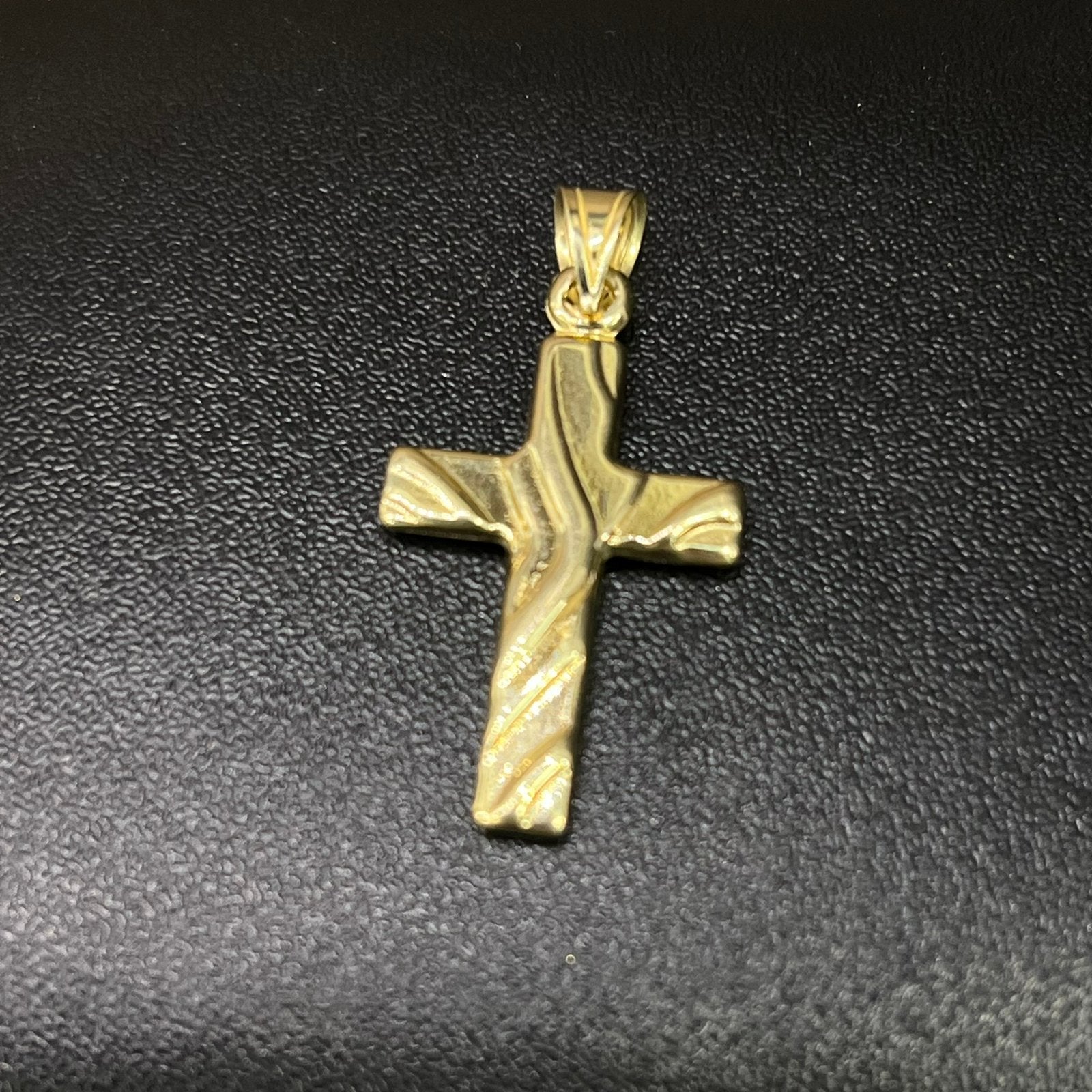 14 karaat gouden kruis kettinghanger hanger jezus, Ophalen of Verzenden, Zo goed als nieuw, Goud, Kruis of Symbool