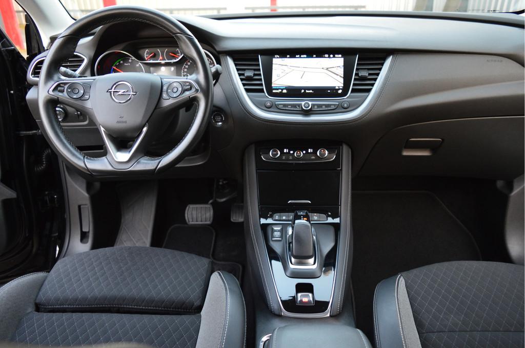 Opel Grandland X 1.6 Turbo Hybrid Business Executive O.a: SO, 4 cilinders, Leder en Stof, Zwart, Origineel Nederlands