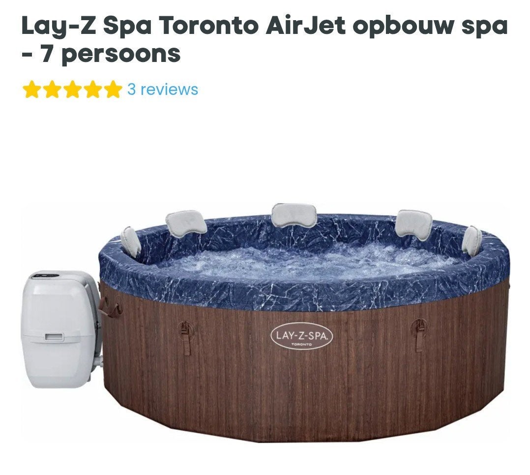 Lay-Z Spa 7 persoons Jacuzzi, Ophalen, Zo goed als nieuw, Pomp, Opblaasbaar