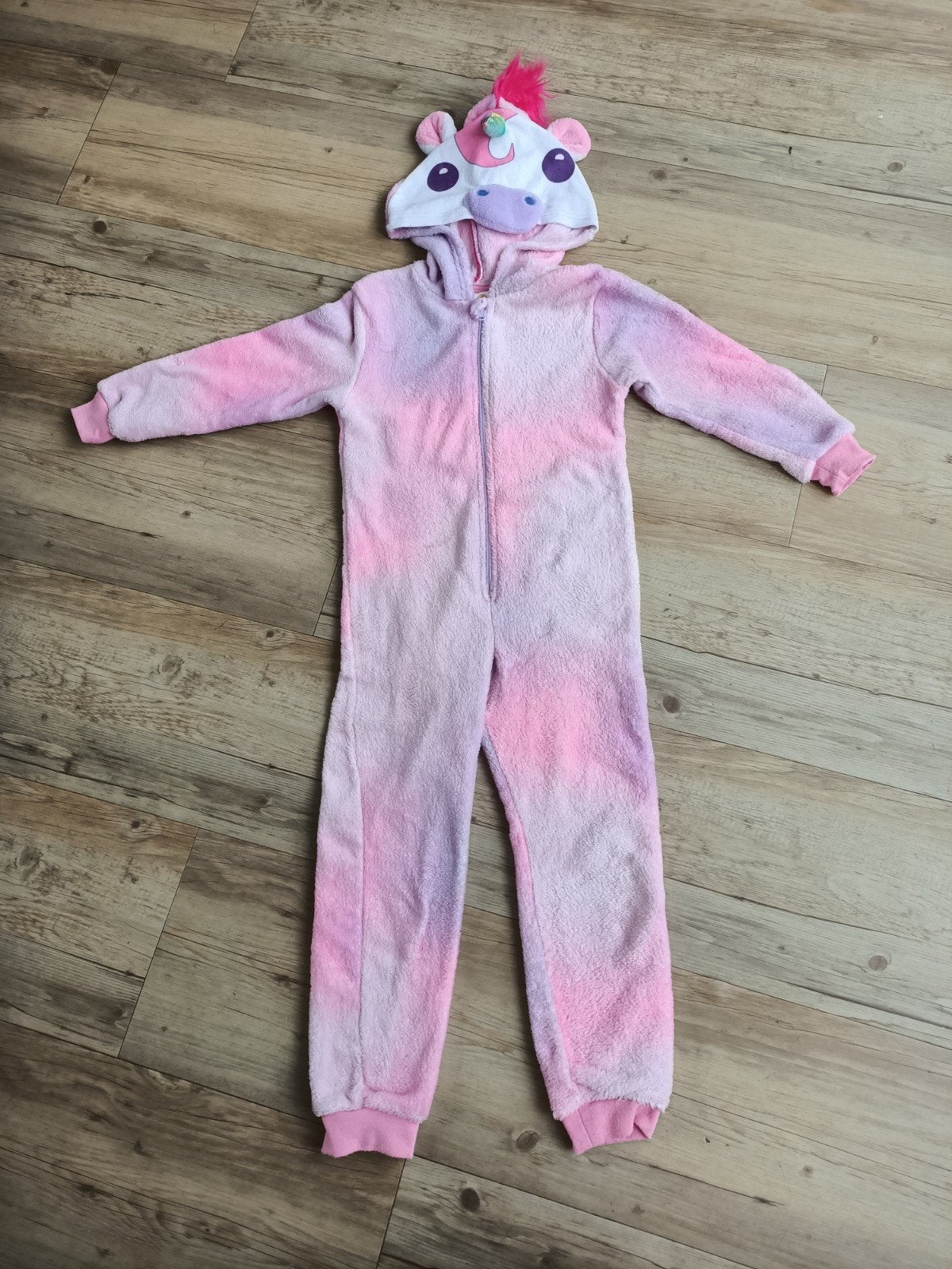 Roze Eenhoorn Onesie Maat 116/122 - Phonicons, Kinderen en Baby's, Kinderkleding | Maat 116, Nacht- of Onderkleding, Gebruikt