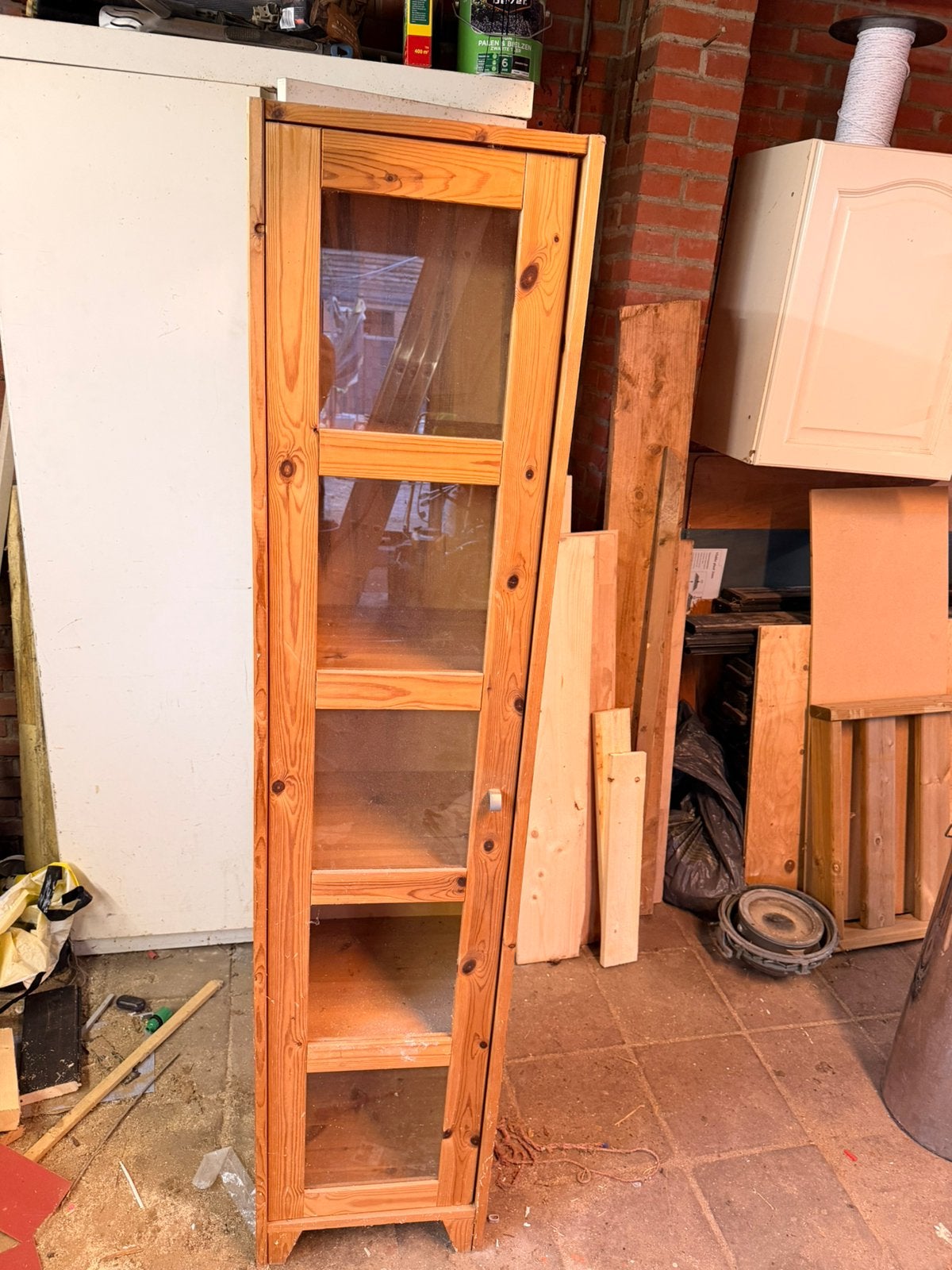 Ikea vitrine kastje, Ophalen, 50 tot 100 cm, Zo goed als nieuw, Minder dan 100 cm