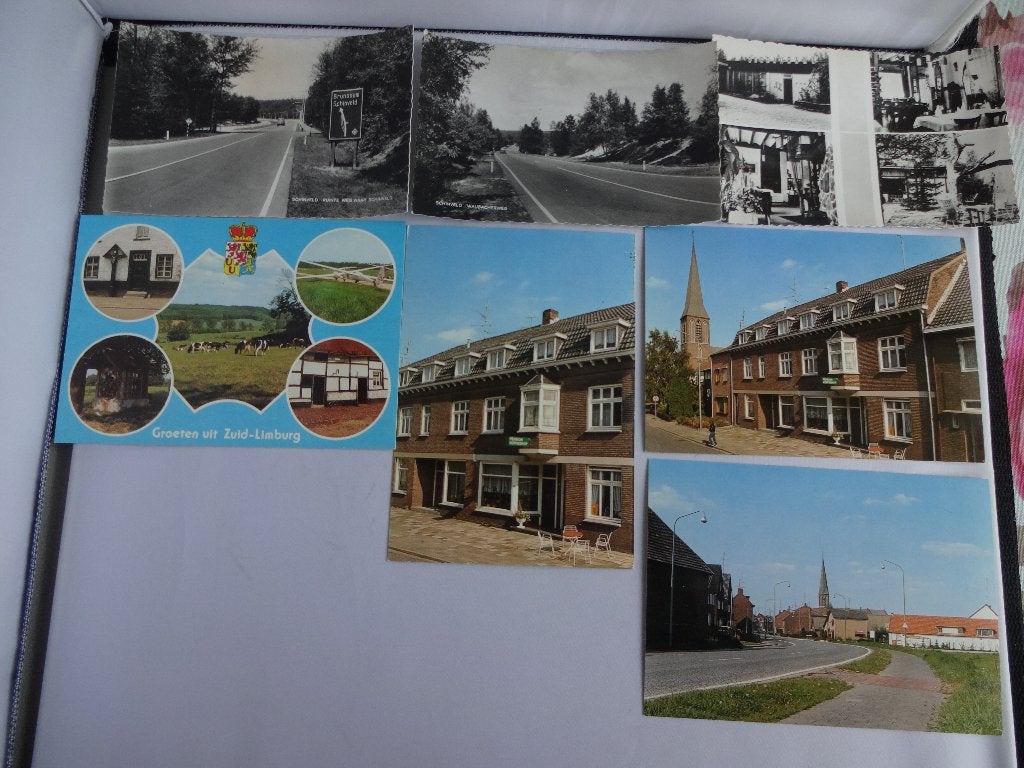 7 Ansichtkaarten Schinveld Beekdaelen Limburg, Ophalen of Verzenden, 1960 tot 1980, Ongelopen, Limburg