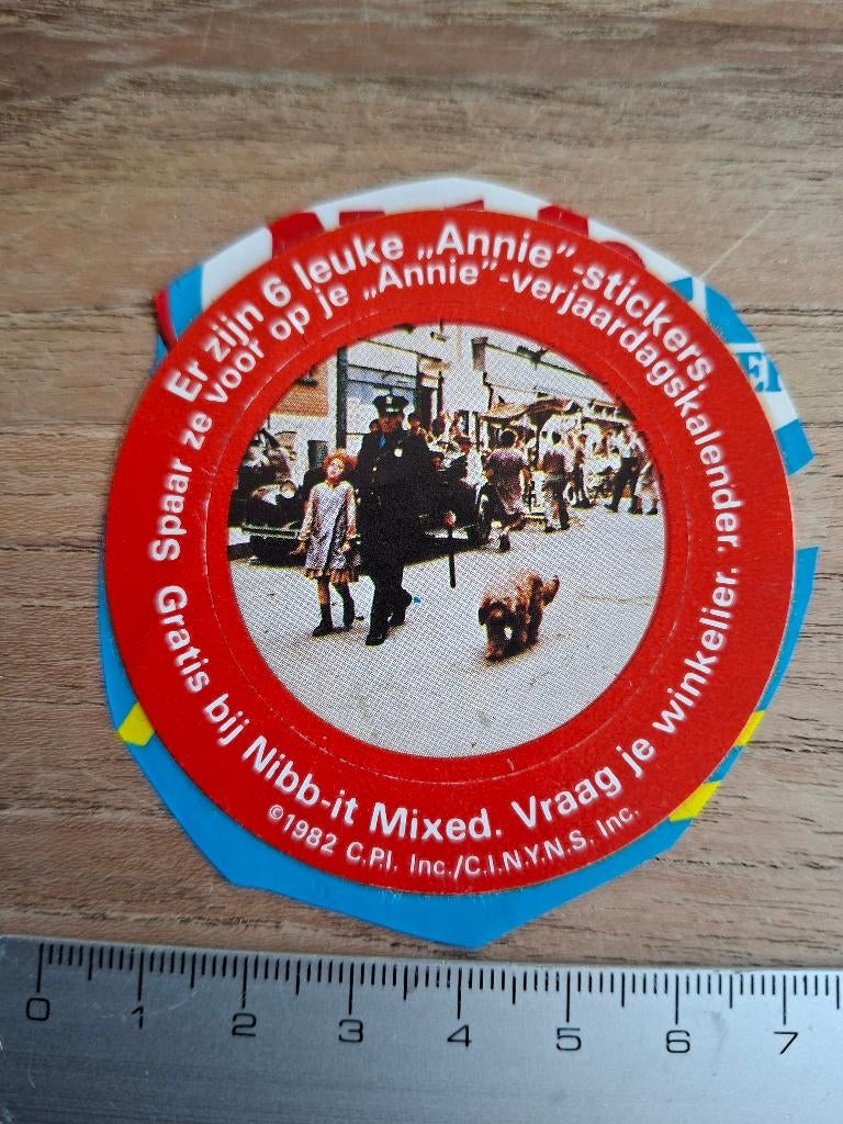 Sticker annie, Verzenden, Zo goed als nieuw, Strip of Tekenfilm