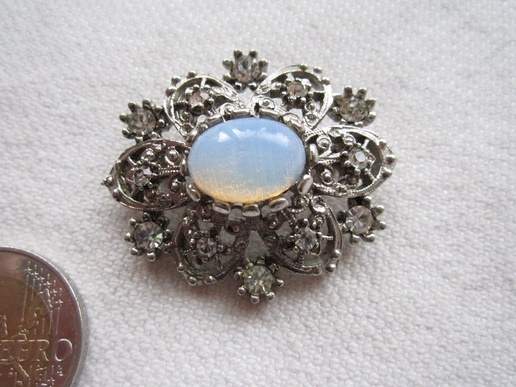 14.  Schitterende oude broche, met designnummer, Sieraden, Tassen en Uiterlijk, Antieke sieraden, Ophalen, Overige materialen