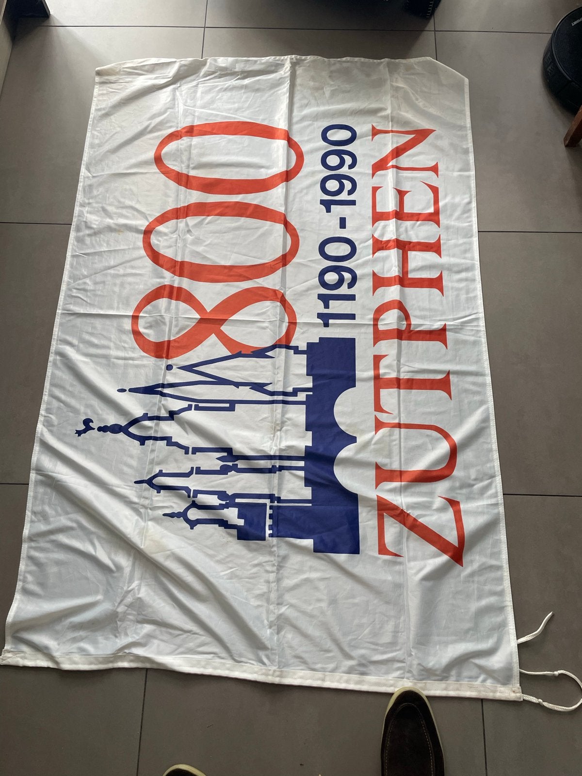 Vlag zutphen 800 jaar uit 1990, Ophalen of Verzenden
