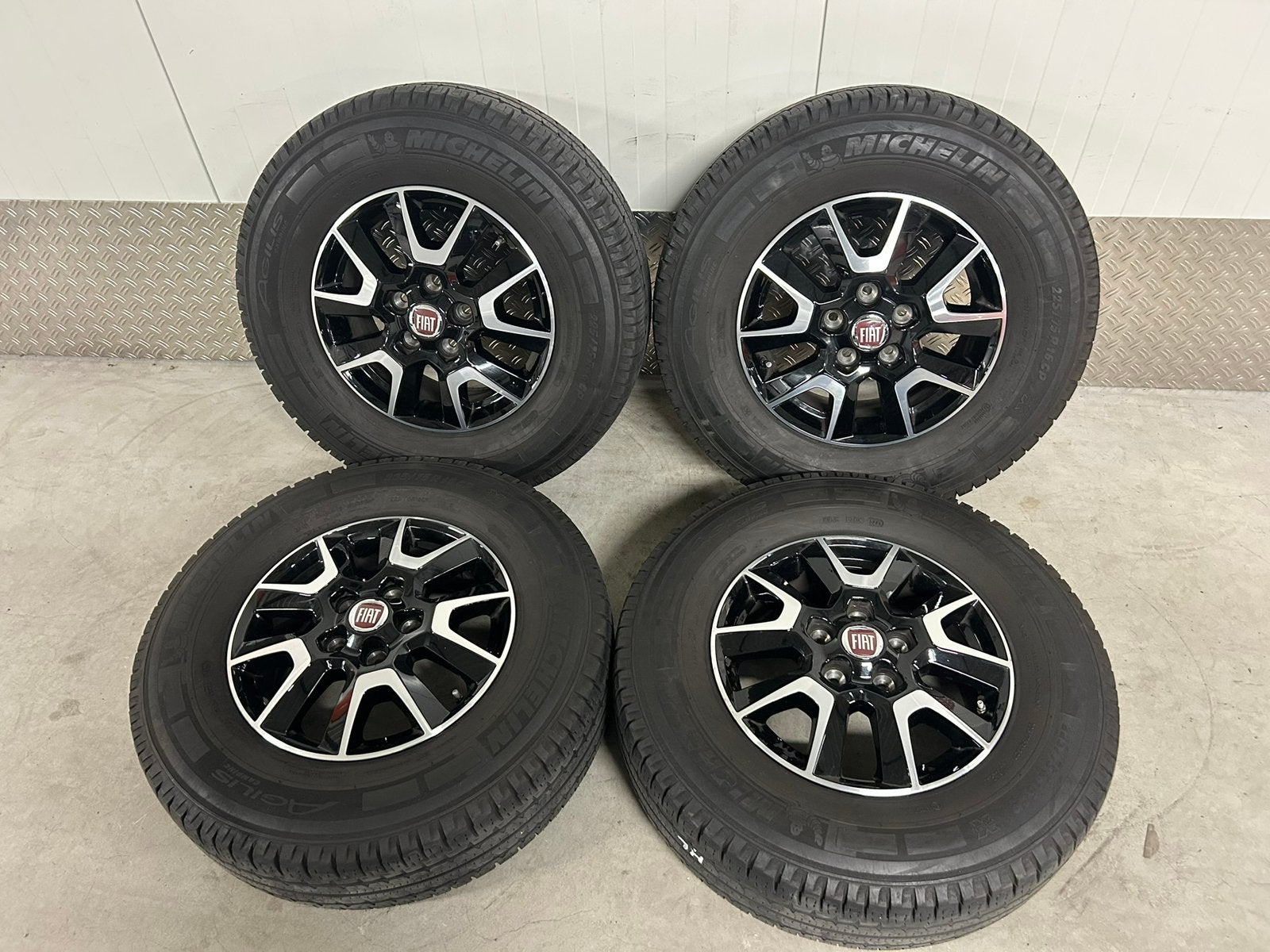 Fiat ducato 5x118 light Michelin Agilis M+S 225/75R16CP 2021, Ophalen, Gebruikt, 16 inch, Banden en Velgen