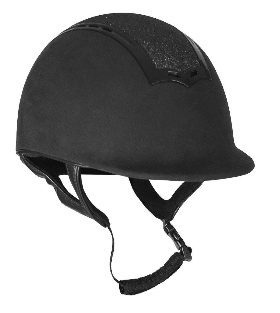 Zwarte Horka Premium cap maat 54 55 en 56, Dieren en Toebehoren, Paardrijkleding, Sierdetails, Nieuw, Ophalen of Verzenden, Rijhelm/cap