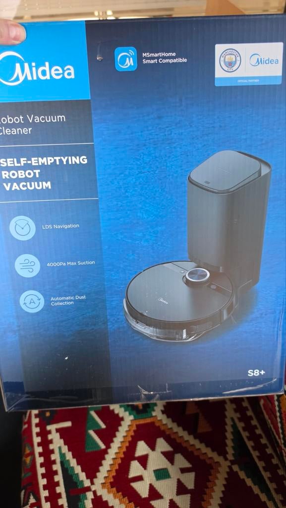 Midea S8+ Zelflegende Robotstofzuiger met LDS Navigatie, Witgoed en Apparatuur, Ophalen of Verzenden, Zo goed als nieuw, Robotstofzuiger
