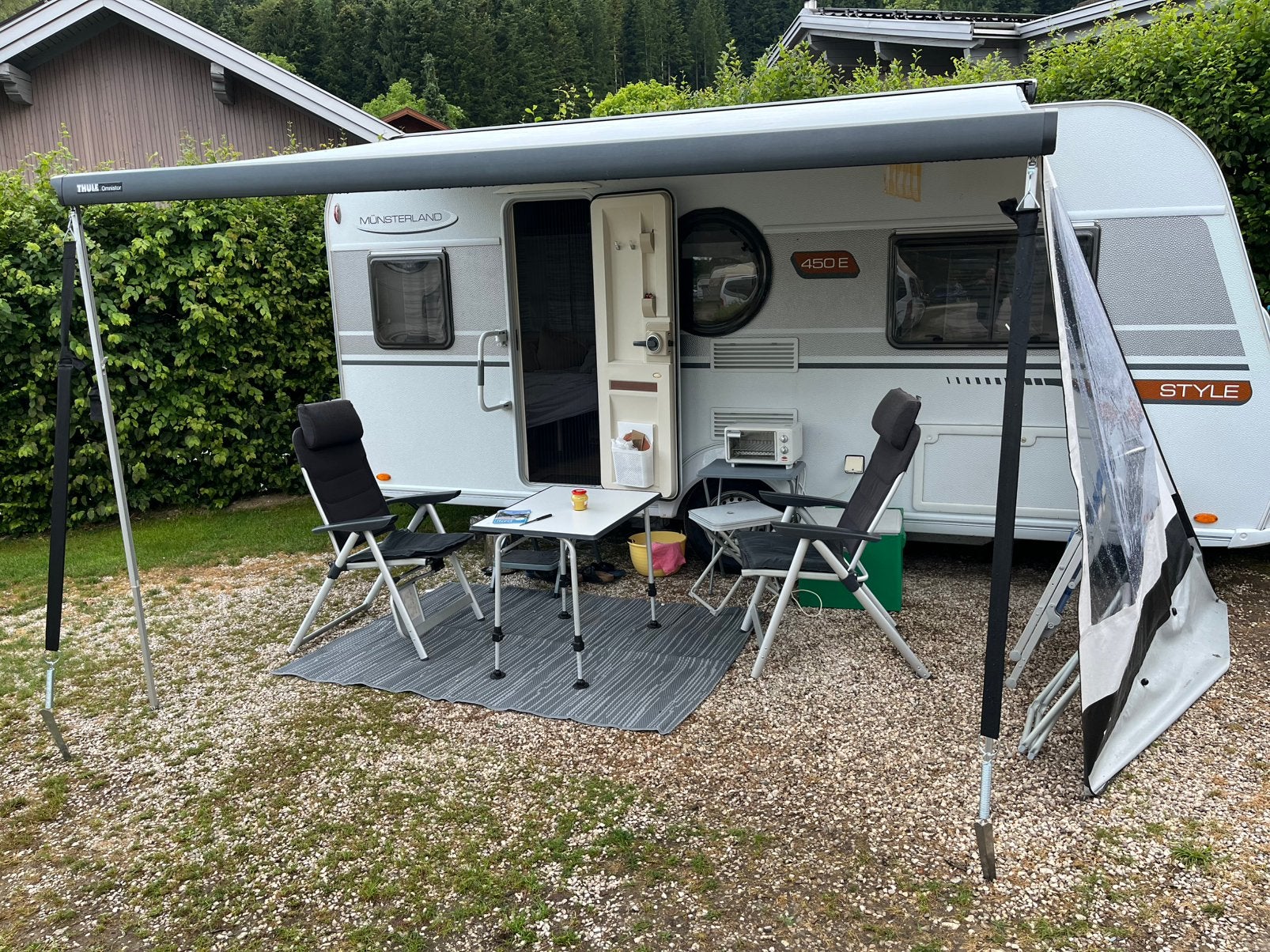 LMC Münsterland Style 450e, Caravans en Kamperen, Caravans, Kachel, Treinzit, Tot en met 3, Particulier