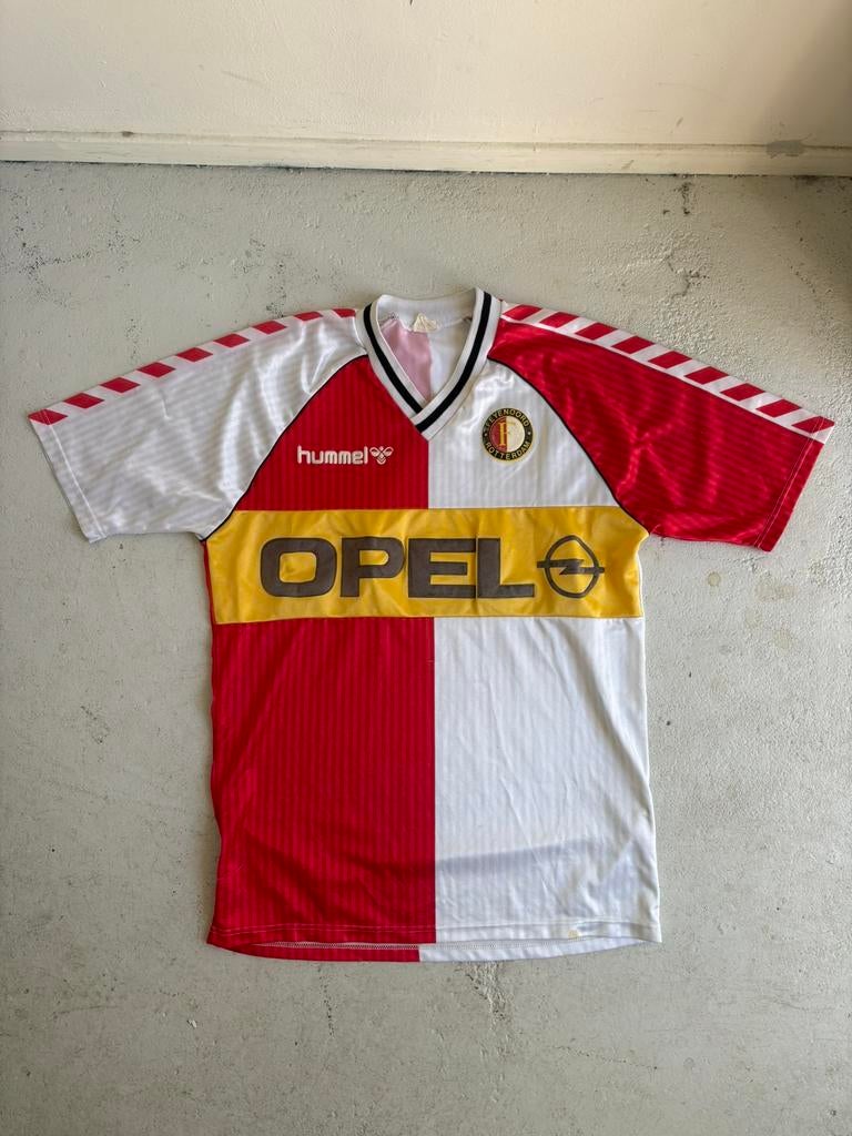 Feyenoord 1987-88 hummel thuis shirt, Maat M, Verzenden, Gebruikt, Shirt