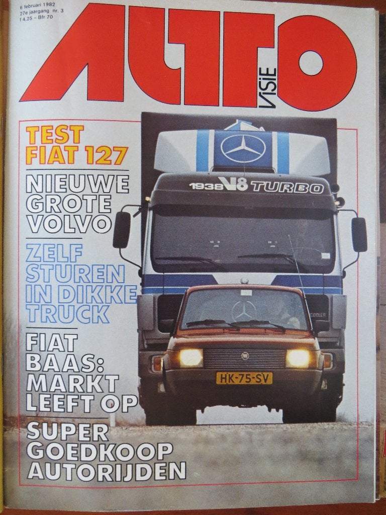 Autovisie 3 1982 Fiat 127, grijs kenteken auto’s, Corsa, 760, Ophalen of Verzenden, Nieuw, Overige merken