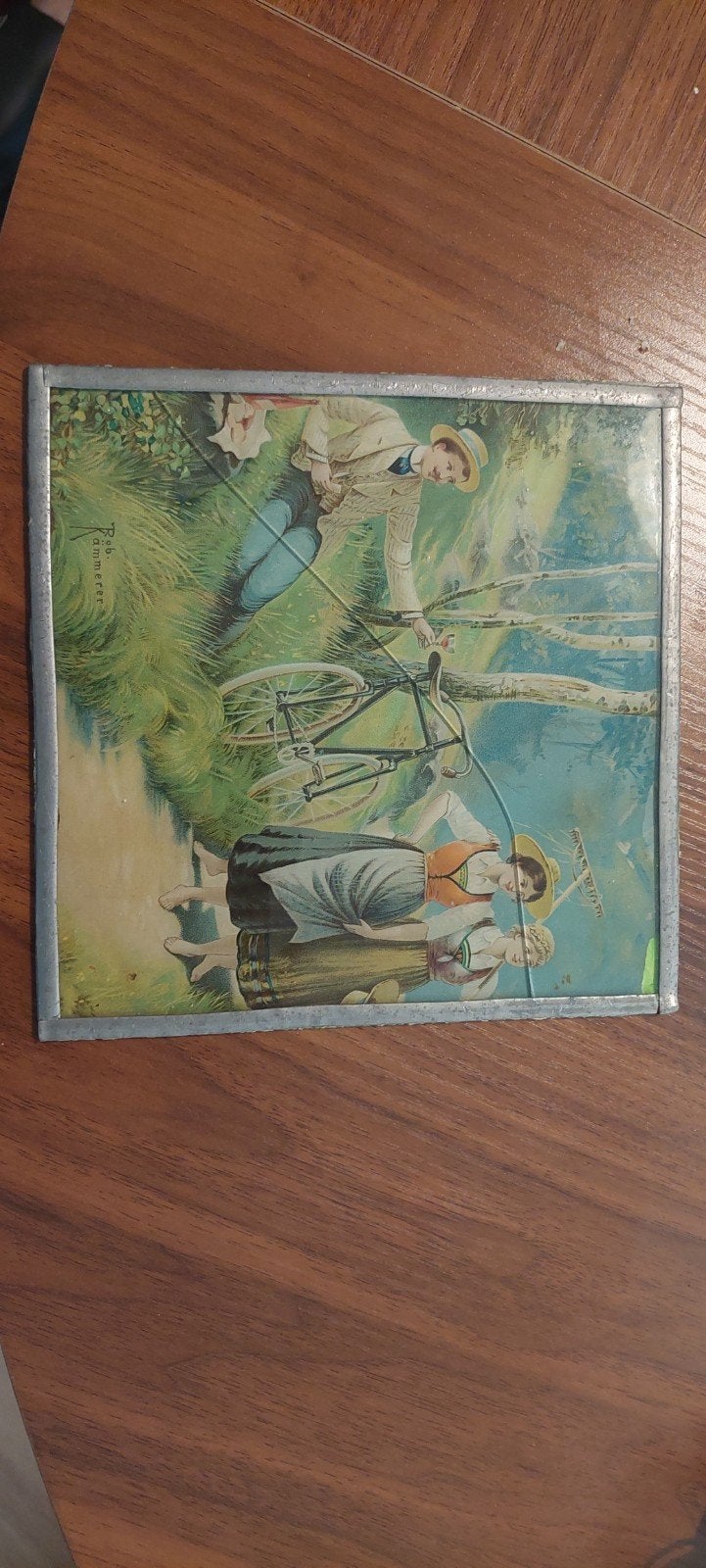 Vintage decoratieve plaatjes met landelijke scènes, Ophalen, Minder dan 50 cm, Gebruikt, Overige typen