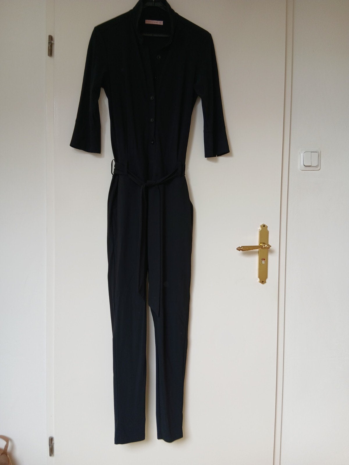 studio anneloes catsuite  travelstof zwart.  maat M, Kleding | Dames, Maat 38/40 (M), Zwart, Ophalen of Verzenden, Zo goed als nieuw