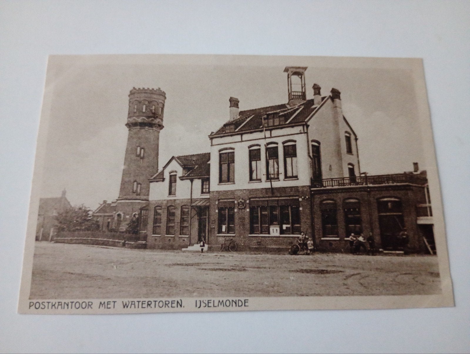 Rotterdam IJsselmonde Postkantoor en Watertoren, Ophalen of Verzenden, 1920 tot 1940, Ongelopen, Zuid-Holland
