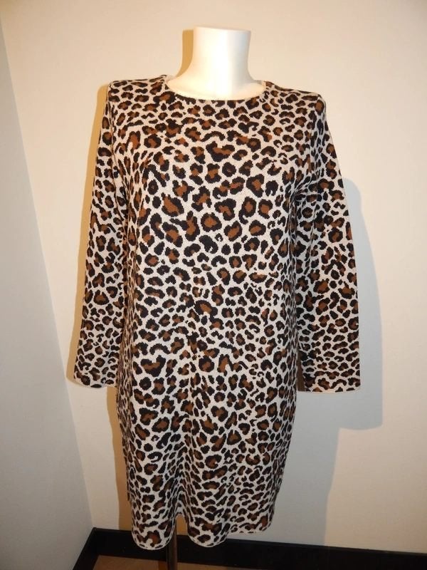 Max Mara weekend prachtige wollen jurk jaguar print 40