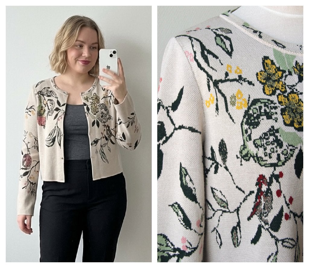 Ivko - NIEUW / prachtig bloemen vest creme - maat 38, Kleding | Dames, Maat 38/40 (M), Beige, Nieuw, Ivko