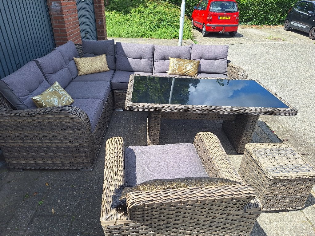 mooie tuinset/ loungeset, Ophalen, Bank, Loungeset, Wicker