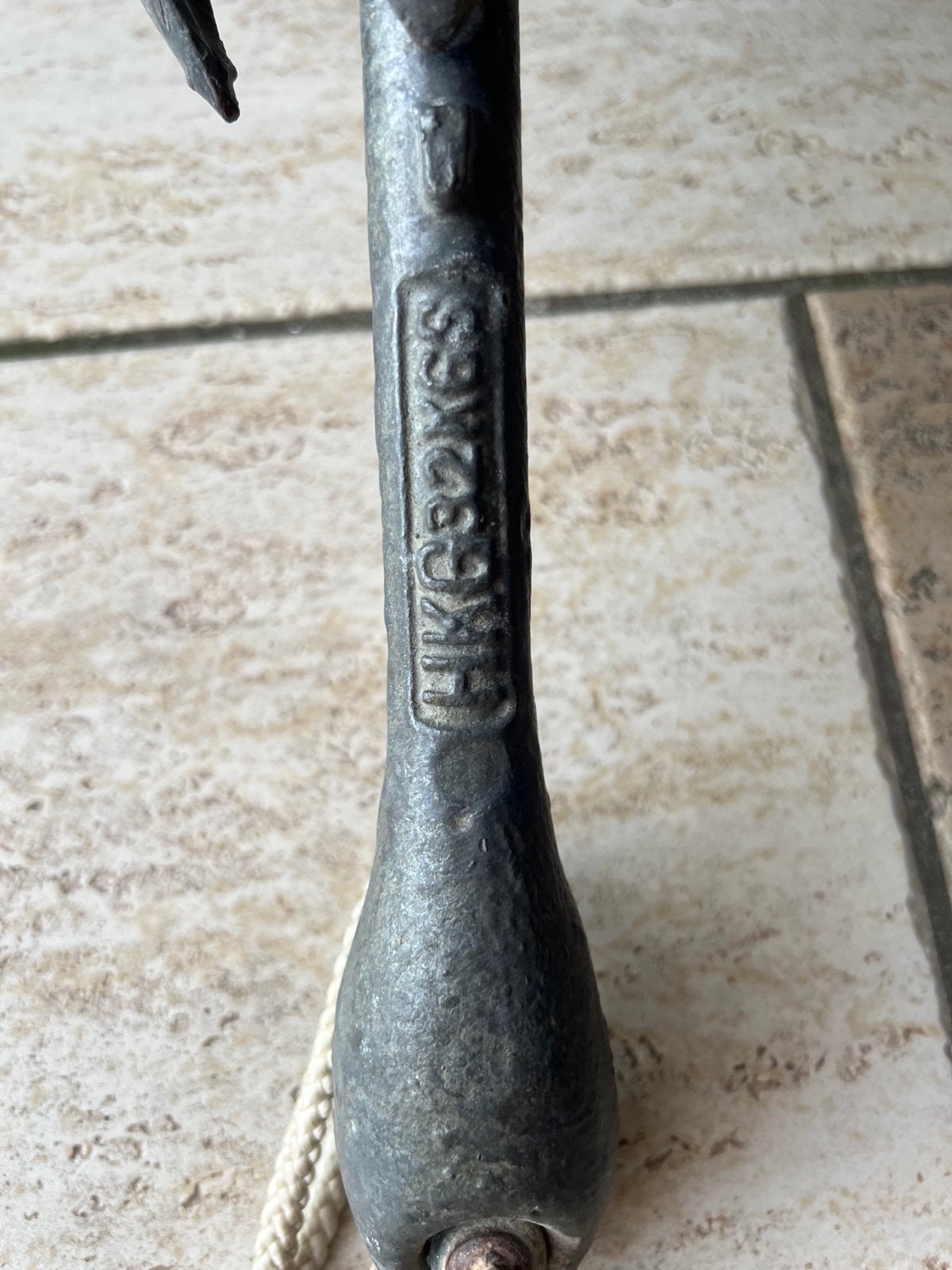 Paraplu-anker 3.2 met touw - 40 cm lengte, Ophalen, Gebruikt, Overige typen
