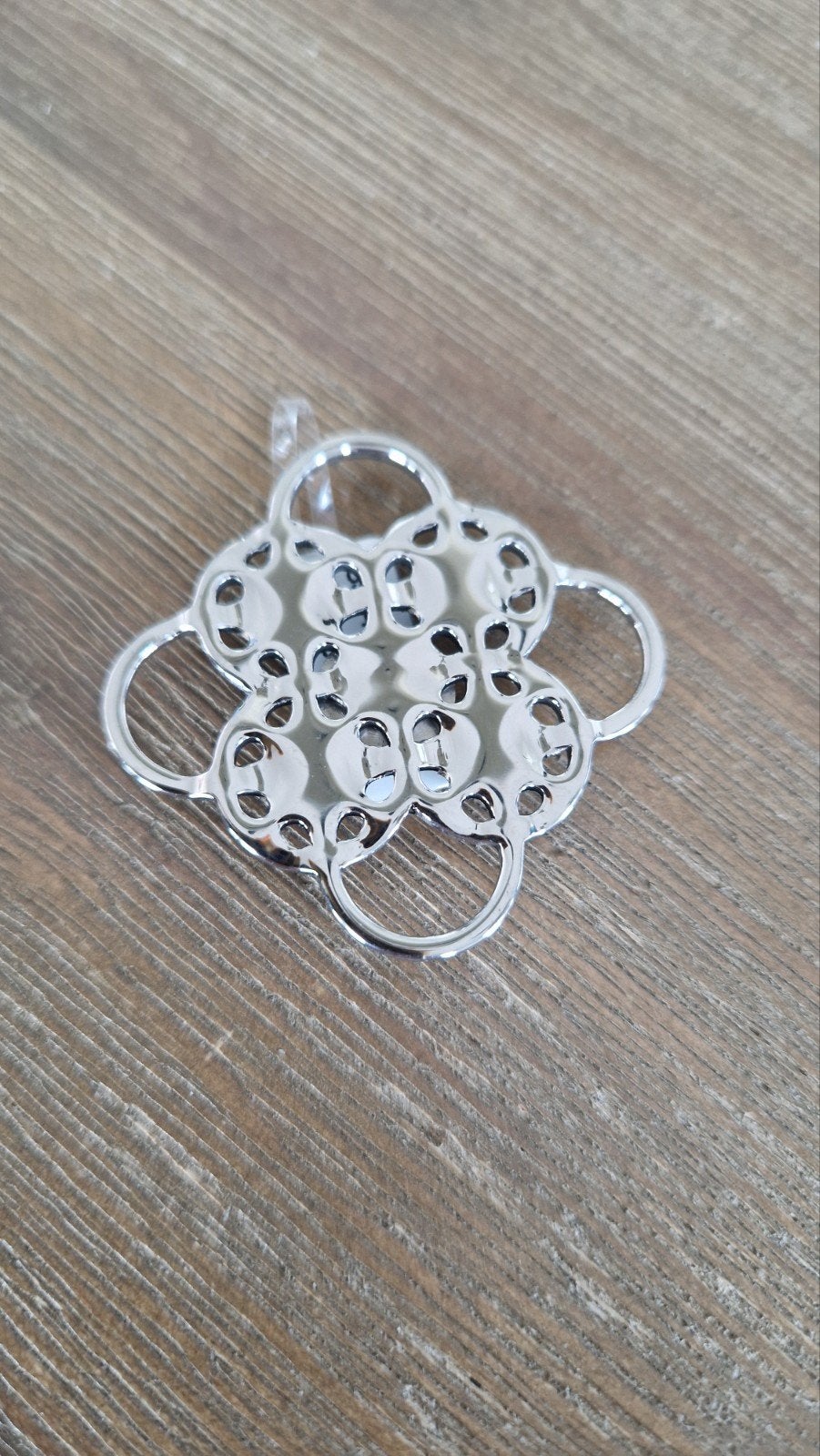 Mooie Broche Energetix, Sieraden, Tassen en Uiterlijk, Broches, Ophalen of Verzenden, Zilver, Overige materialen