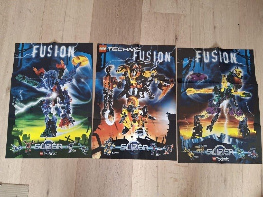 3x LEGO Slizer Fusions A3 posters origineel unused, Compleet, Lego, Overige typen, Nieuw