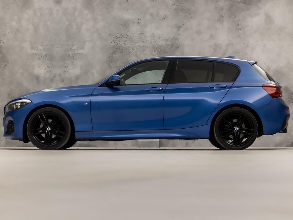 BMW 1 Serie 118i M Sport High Executive Automaat (GROOT NAVI, Auto's, 12 maanden, Gebruikt, Blauw, Bedrijf