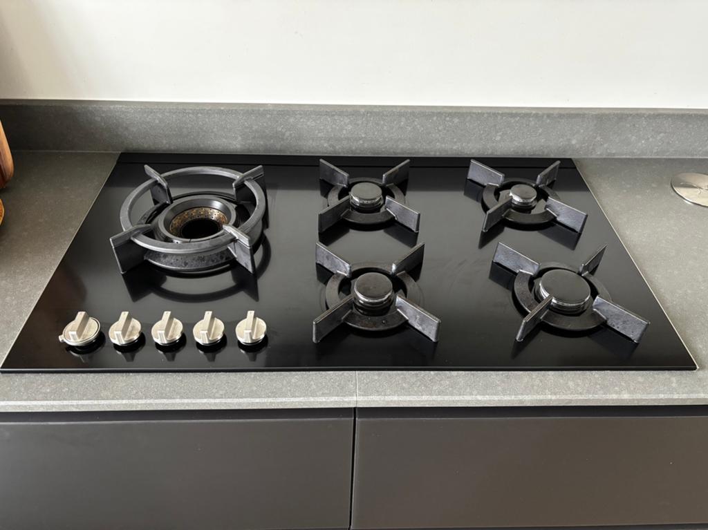 5 pits gaskookplaat, Ophalen, Gebruikt, Inbouw, Gas