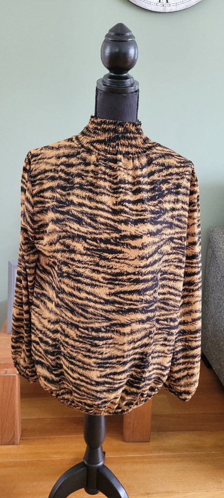 BATIDA tijger blouse top maat M 40 nieuw, Maat 38/40 (M), Bruin, Nieuw, Ophalen of Verzenden