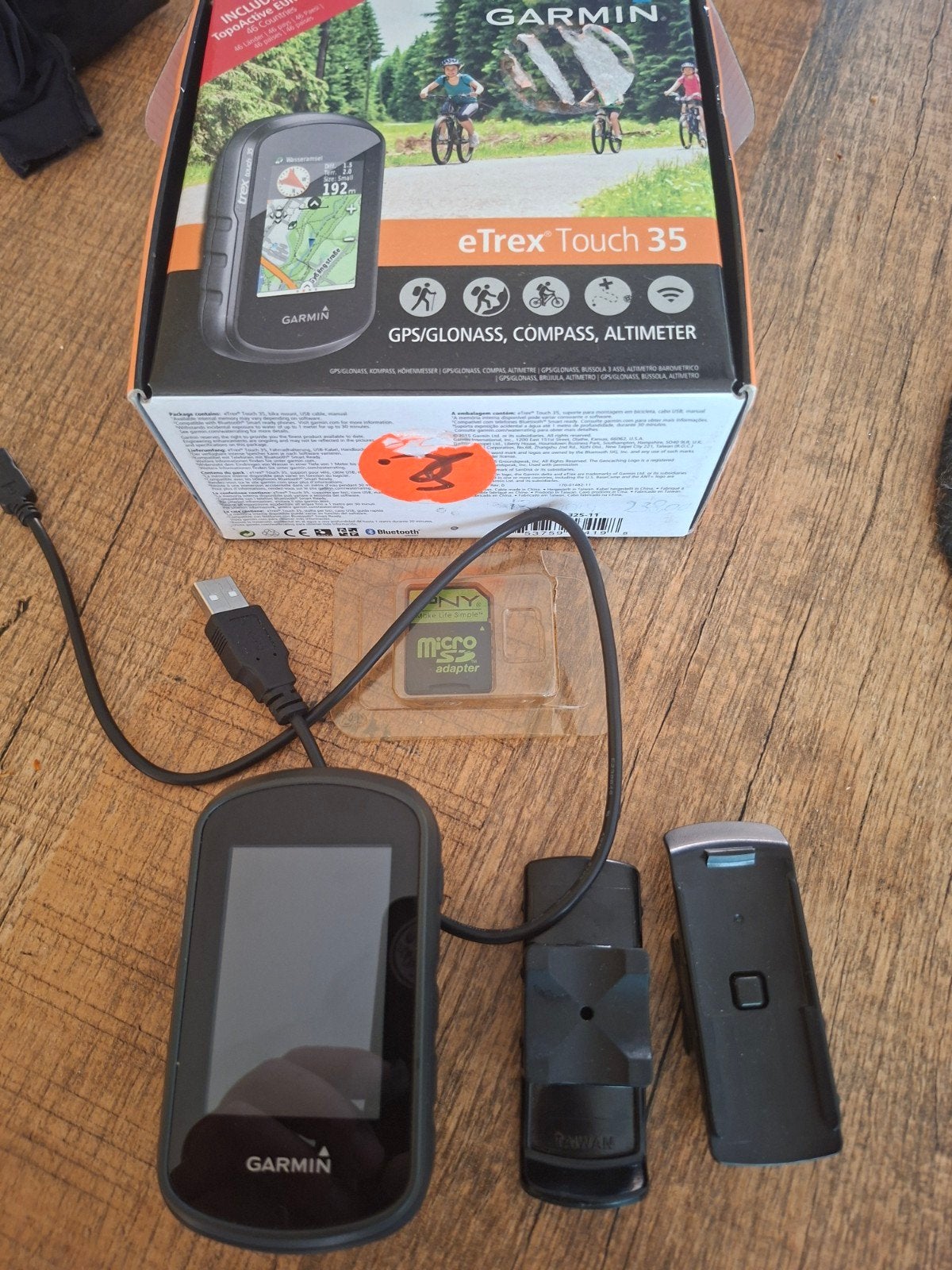 Garmin eTrex Touch 35 GPS voor wandelen, fietsen en meer, Ophalen of Verzenden, Zo goed als nieuw