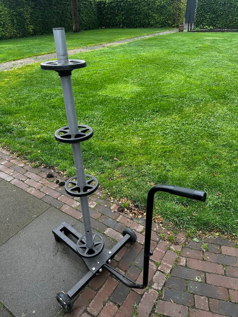 Velgenboom / banden opbergrek verrijdbaar, Ophalen, Gebruikt