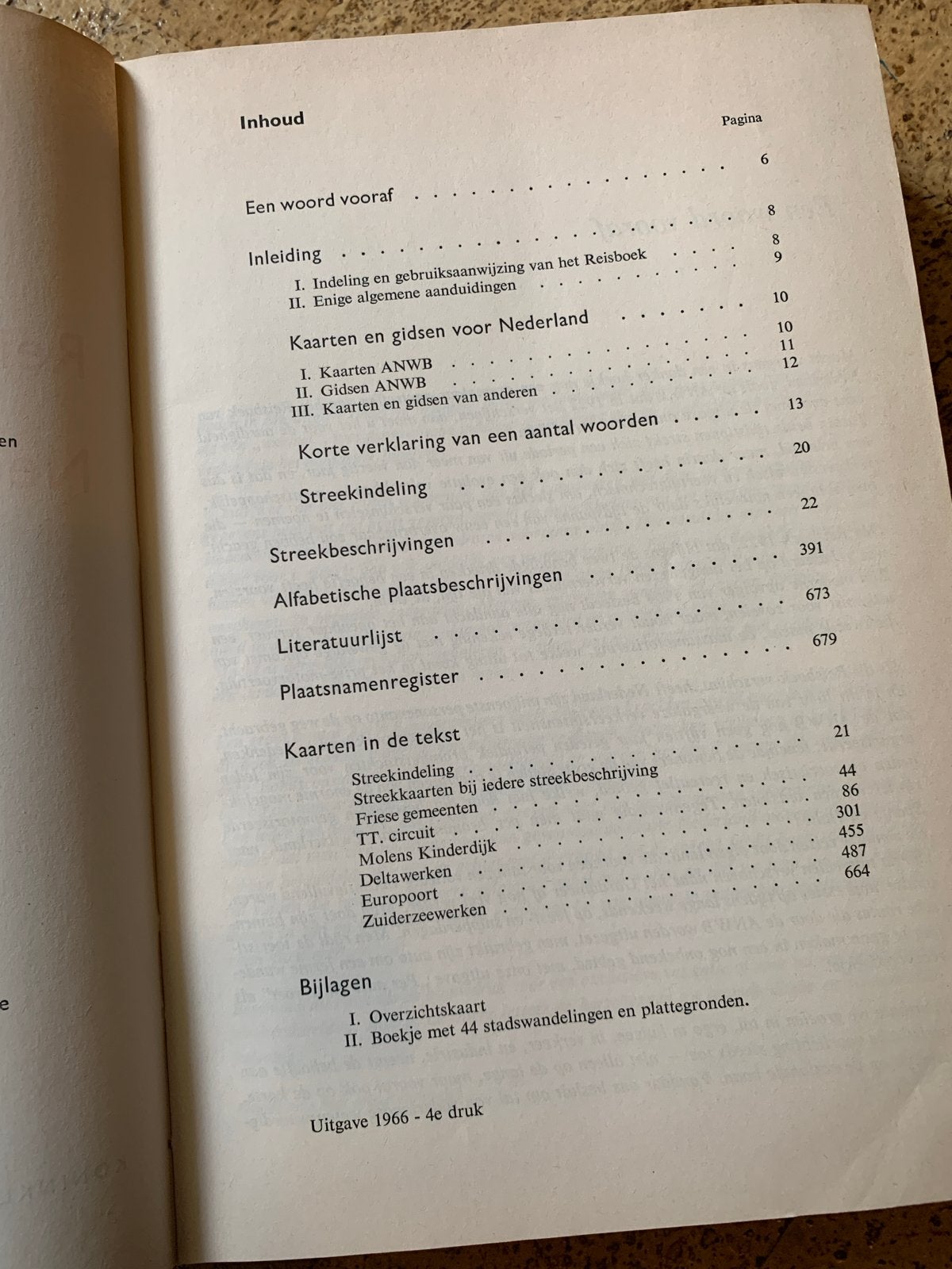 ANWB Reisboek Nederland – klassieke gids & kaarten 1966, Boeken, Reisgidsen, Gelezen, Ophalen of Verzenden, Reisgids of -boek