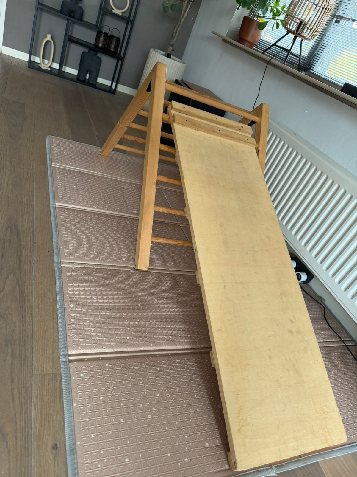 Houten glijbaan klim toestel, Kinderen en Baby's, Ophalen, Gebruikt