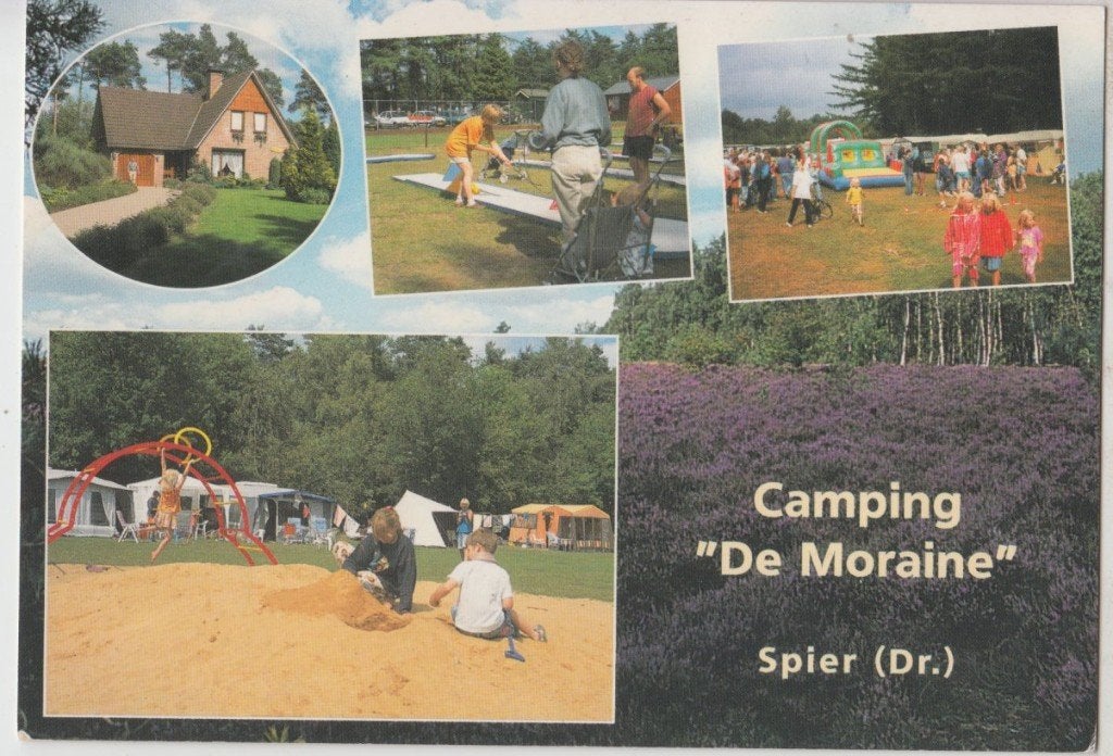Spier 4 luik Camping De Moraine Ongelopen, Ophalen of Verzenden, 1980 tot heden, Ongelopen, Drenthe