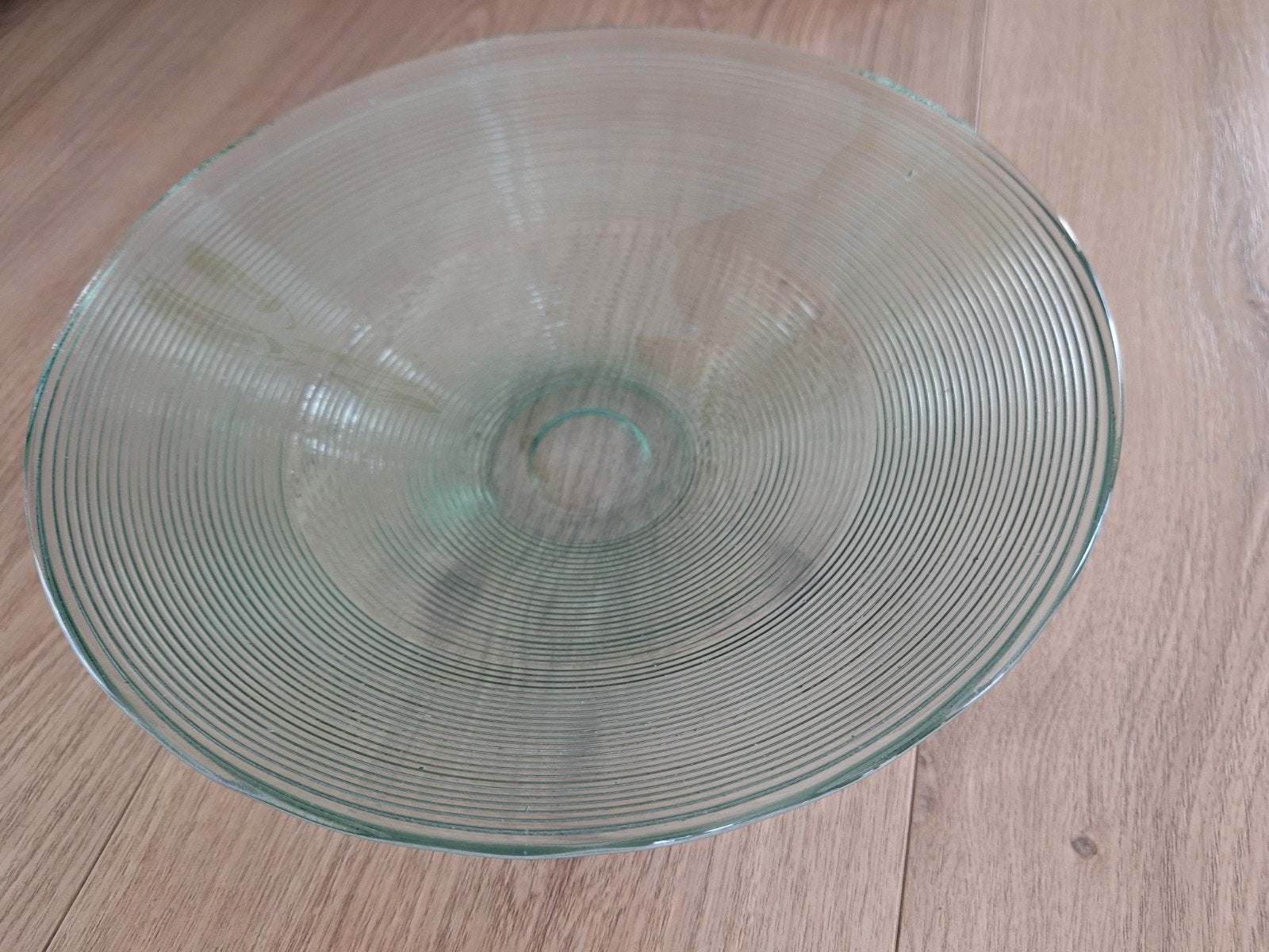 Mooi glazen schaal, Ophalen of Verzenden, Zo goed als nieuw, Rond, Glas