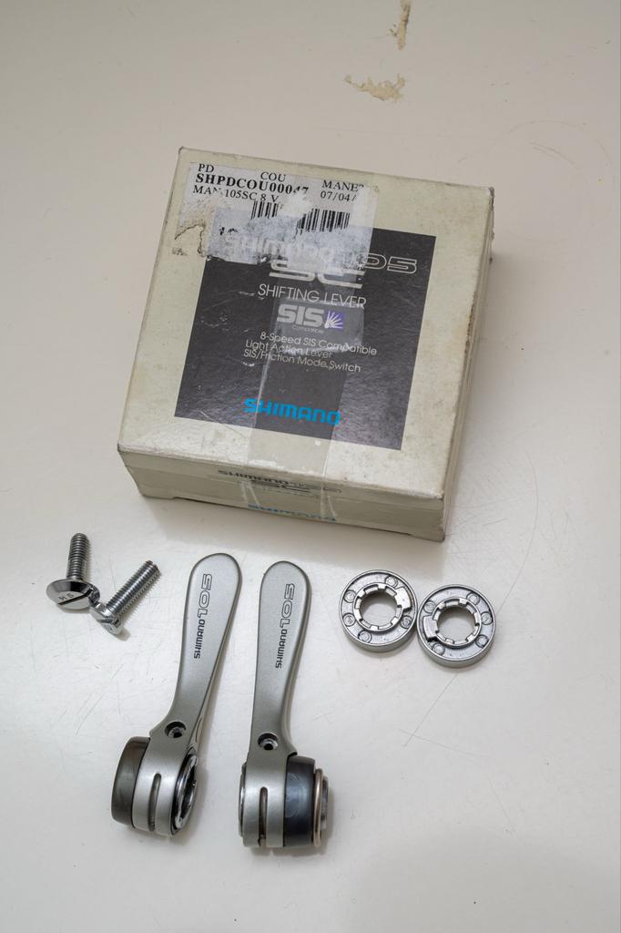 Shimano 105 8 speed downtube shifters complete, Fietsen en Brommers, Fietsonderdelen, Ophalen of Verzenden, Nieuw, Overige typen